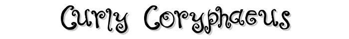 Curly Coryphaeus font